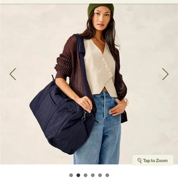 Vera Bradley Large Miramar Weekender - Peacoat in Performance Twill - Picture 2 of 6